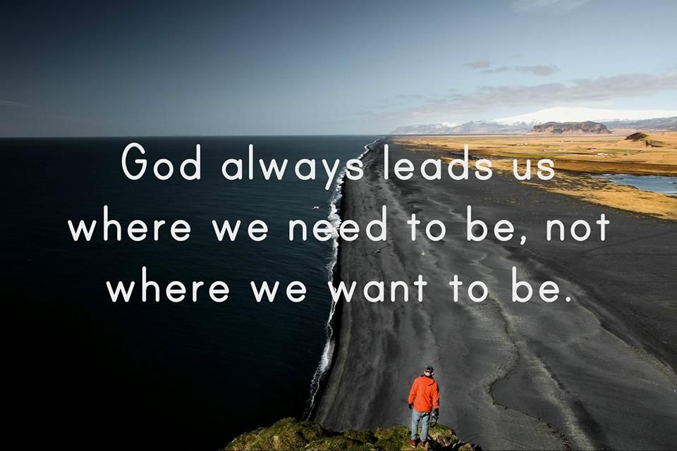 God leads us